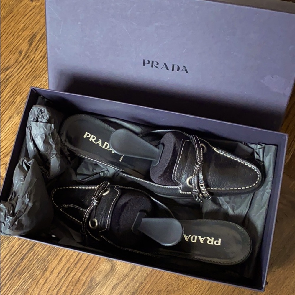 Prada leather mule Sz. 37.5